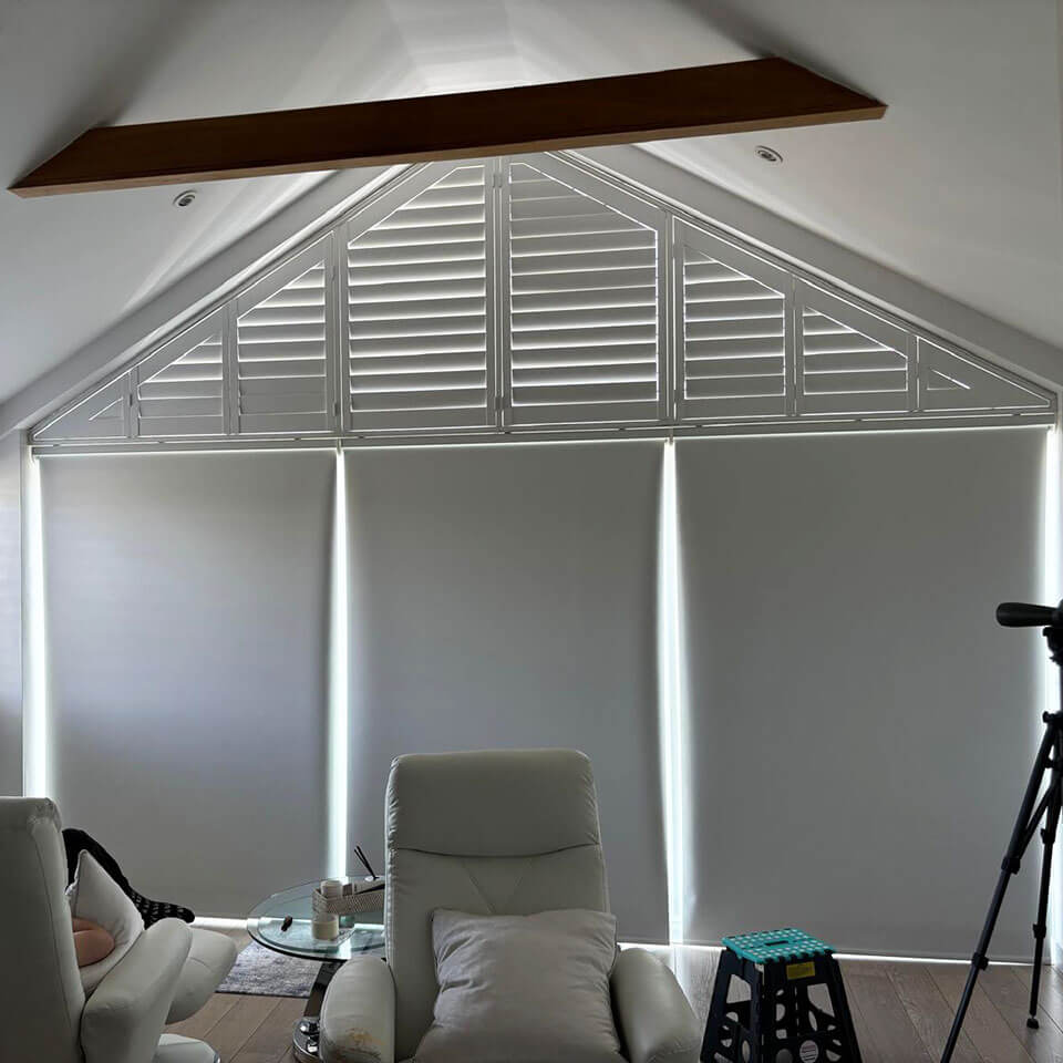 Made-to-Measure Blinds for Apex/Shaped Windows Above Doors from Ashley Blinds
