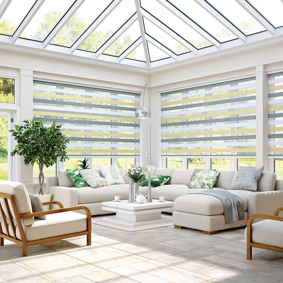 Motorised conservatory blinds